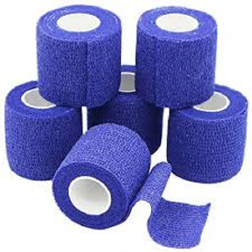 Cohesive Bandage 5.0cm - Blue (Delivery DIRECT to Ireland)