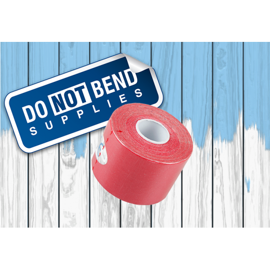 KT (KINESIOLOGY) Tape 5cm x 5M - Red (UK DELIVERY ONLY)