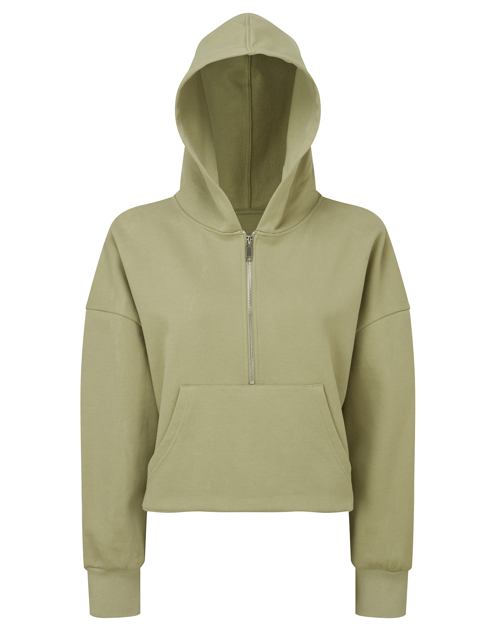 Ladies 1/2 zip hoodie - Image 3
